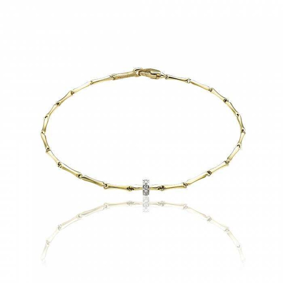 Joyas Joyeria Juan Manuel | Pulsera Bamb Oro Amarillo/Blanco Y Brillantes