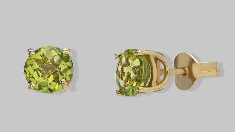 Joyas Joyeria Juan Manuel | Pendientes En Oro Amarillo 18 Quilates Con Peridoto