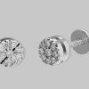 Joyas Joyeria Juan Manuel | Pendientes Oro Blanco 18 Quilates Y Brillantes