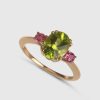 Joyas Joyeria Juan Manuel | Sortija Oro Rosa 18 Quilates, Peridoto Y Turmalina