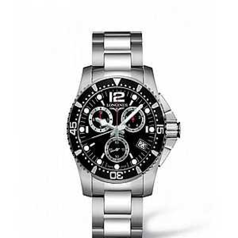 Relojes Longines | Hidroconquest Acero Inoxidable Esfera Negra Cuarzo/Cron Grafo 41Mm