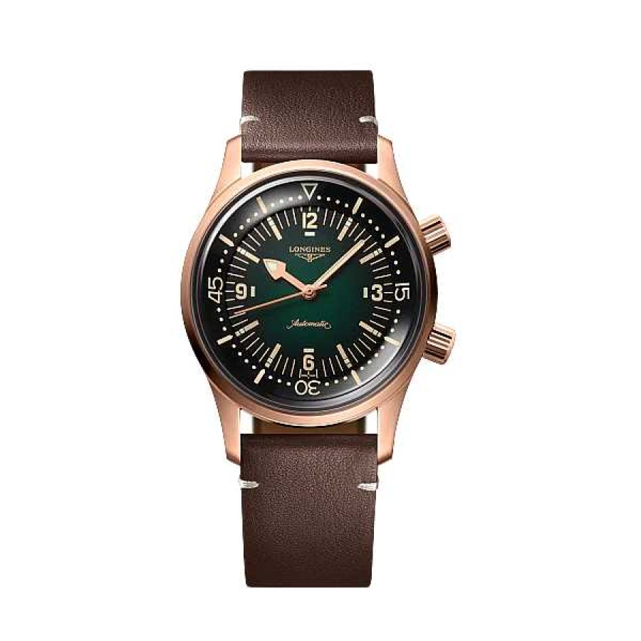 Relojes Longines | Legend Diver Watch Autom Tico Bronce/Titanio Esfera Verde 42Mm