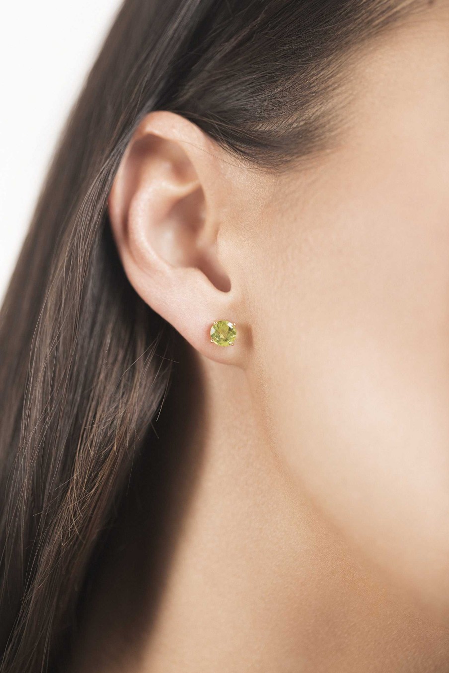 Joyas Joyeria Juan Manuel | Pendientes En Oro Amarillo 18 Quilates Con Peridoto