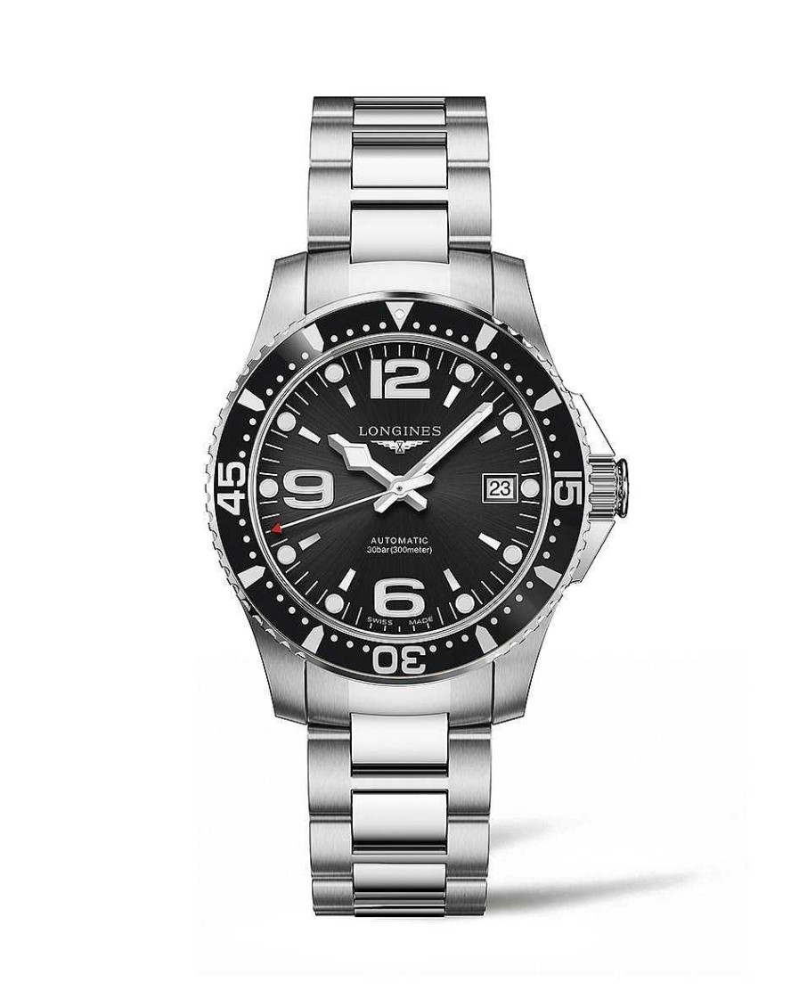 Relojes Longines | Hidroconques Autom Tico Acero Esfera Negra 39Mm