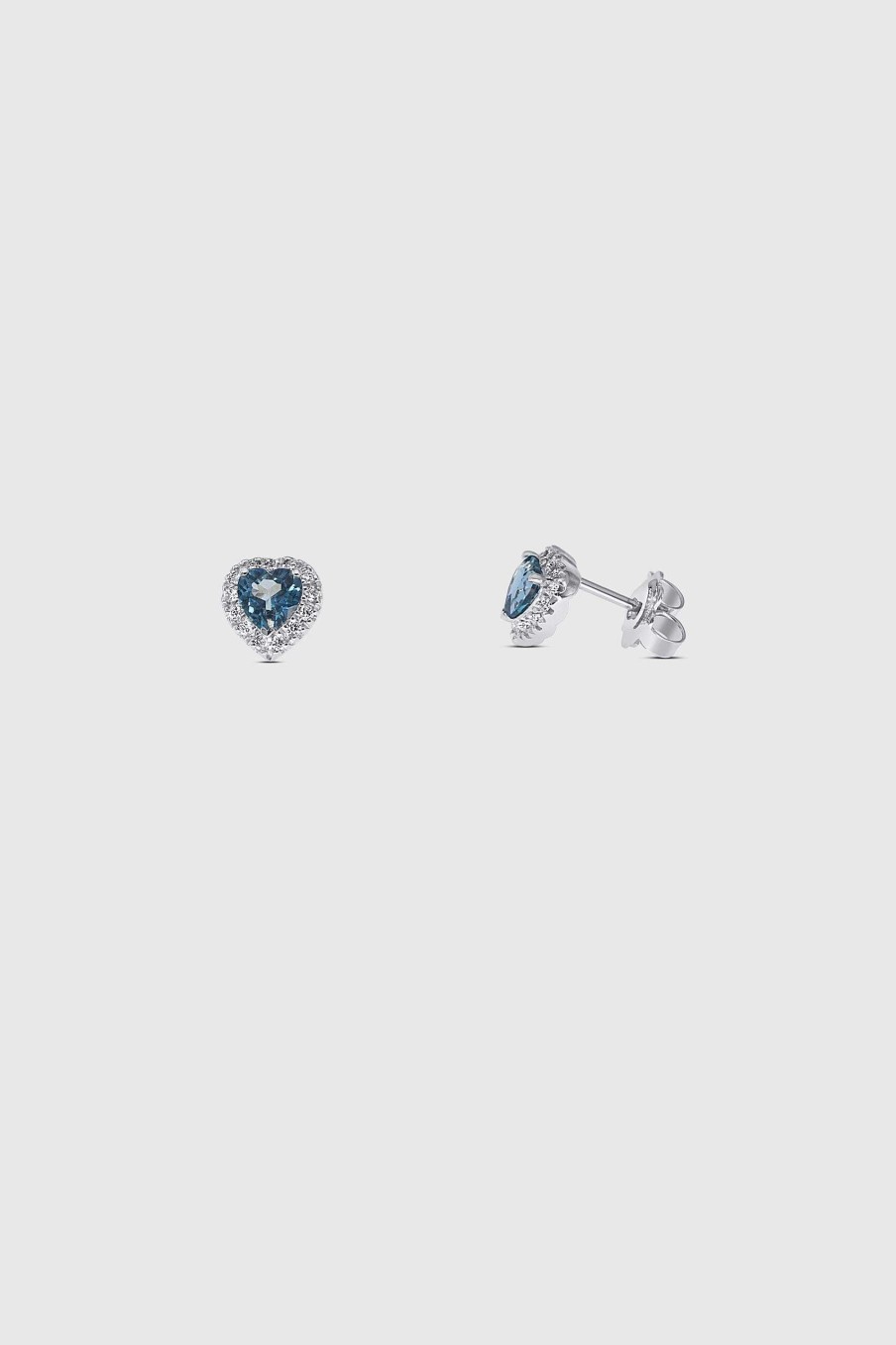 Joyas Joyeria Juan Manuel | Pendientes Oro Blanco 18 Quilates, Brillantes Y Topacios London Blue