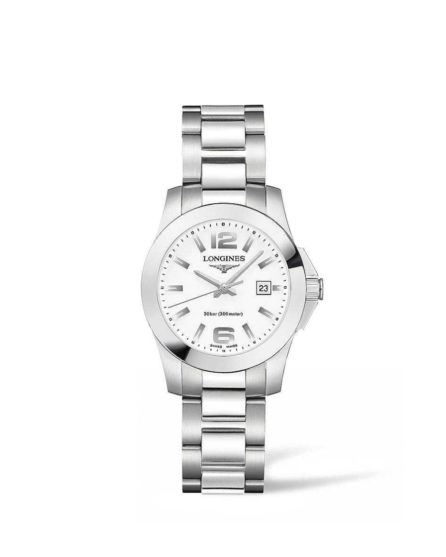 Relojes Longines | Conquest Cuarzo Acero Esfera Blanca 29,50Mm