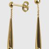 Joyas Joyeria Juan Manuel | Pendientes Largos Oro Amarillo 18 Quilates