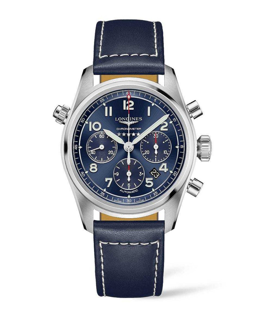 Relojes Longines | Spirit Autom Tico/Cron Grafo Acero Esfera Azul 42Mm