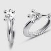 Joyas Joyeria Juan Manuel | Pendientes Oro Blanco 18 Quilates Y Brillantes