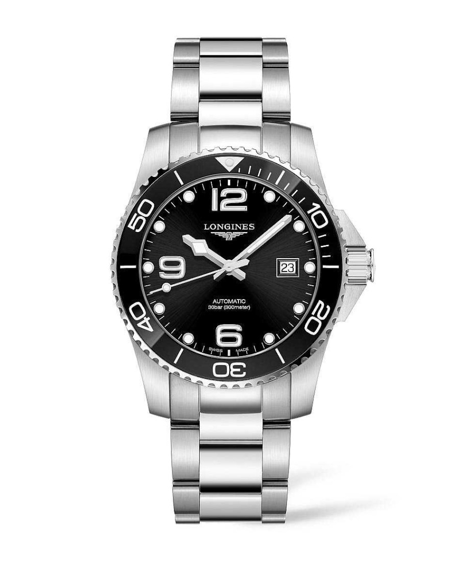 Relojes Longines | Hidroconquest Autom Tico Acero/Cer Mica Esfera Negra 41Mm