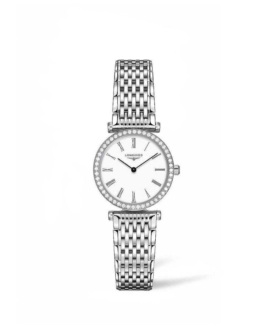 Relojes Longines | La Grande Classique Cuarzo Acero/Diamantes Esfera Blanca 24Mm