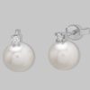 Joyas Joyeria Juan Manuel | Pendientes Oro Blanco 18 Quilates, Brillantes Y Perlas Cultivadas