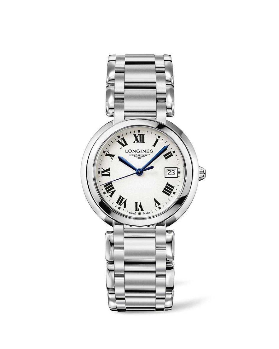 Relojes Longines | Primaluna Cuarzo Acero Esfera Plateada 34Mm