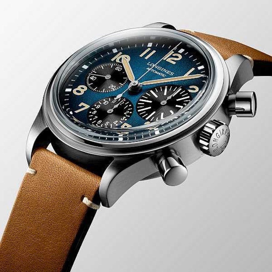 Relojes Longines | Avigation Bigeye Autom Tico Titanio Esfera Azul Petr Leo 41Mm