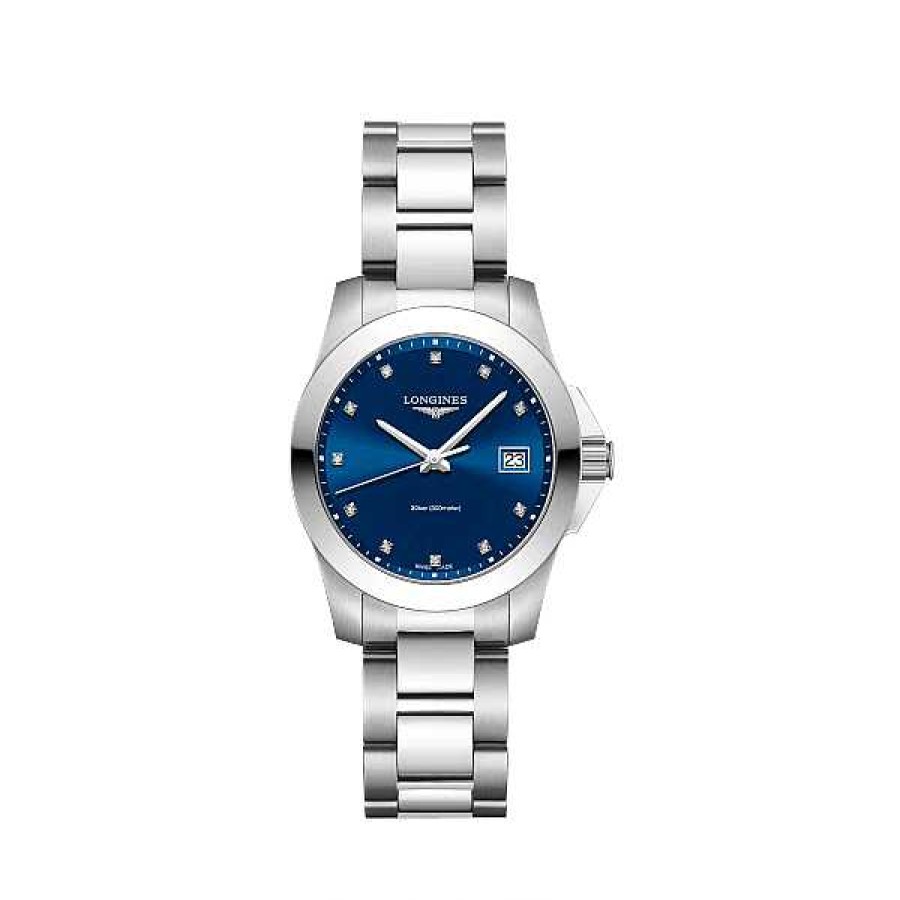 Relojes Longines | Conquest Cuarzo Acero Esfera Azul 34Mm