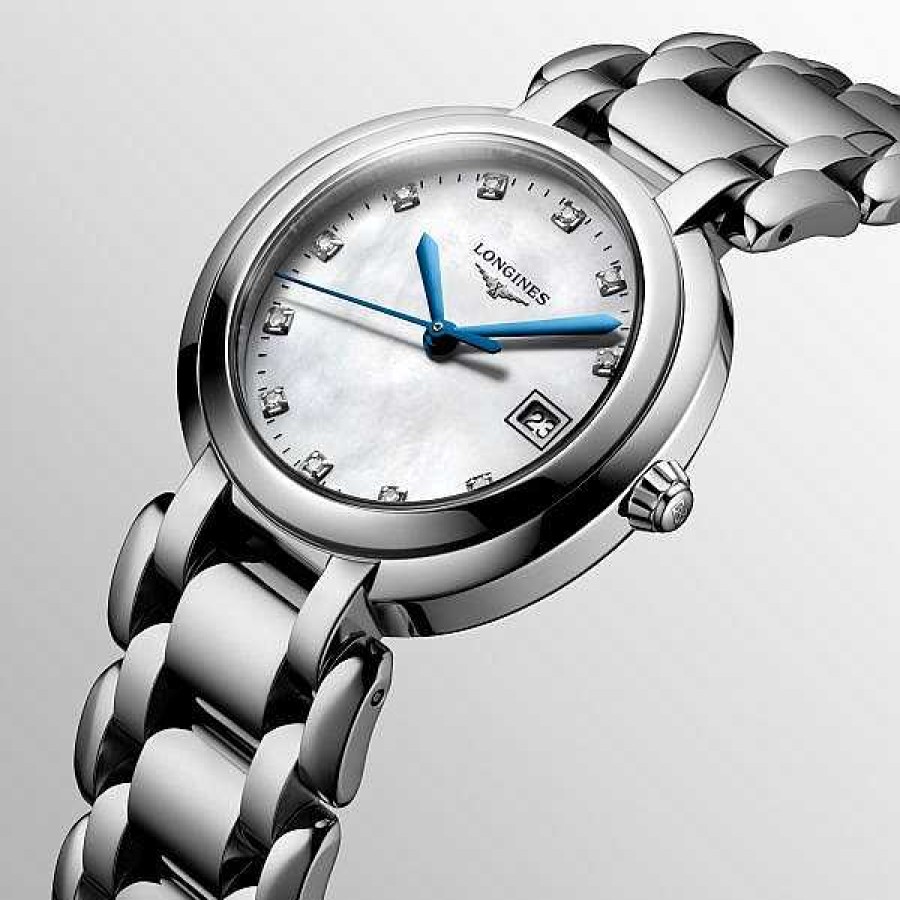 Relojes Longines | Primaluna Acero Cuarzo Esfera Blanca 30Mm