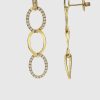 Joyas Joyeria Juan Manuel | Pendientes Largos Oro Amarillo 18 Quilates Con Brillantes